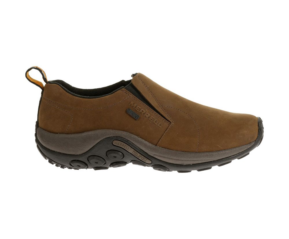 Zapatos De Seguridad Hombre - Merrell Jungle Moc Nubuck Waterproof Wide Width - Marrones - CWOY-8195